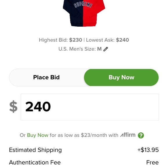 Supreme split crewneck